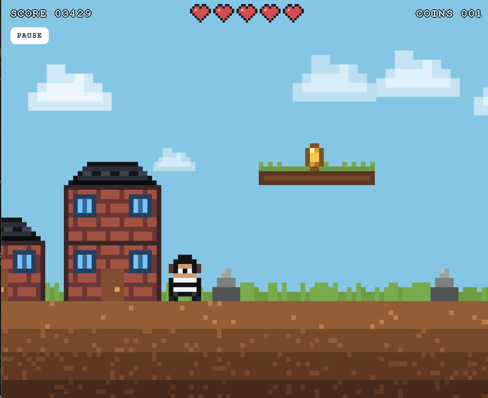 Pixel Heist game screenshot
